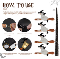 4 piece witch with remote