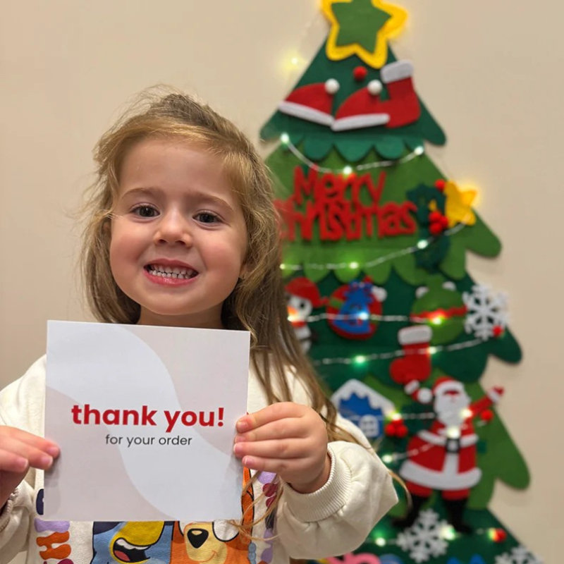 felt Christmas tree for toddlers, Christmas activity for kids, toddler holiday craft, Montessori Christmas toy, kid-safe Christmas tree