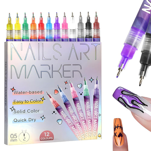 Vibrant Nail Art Pens Set